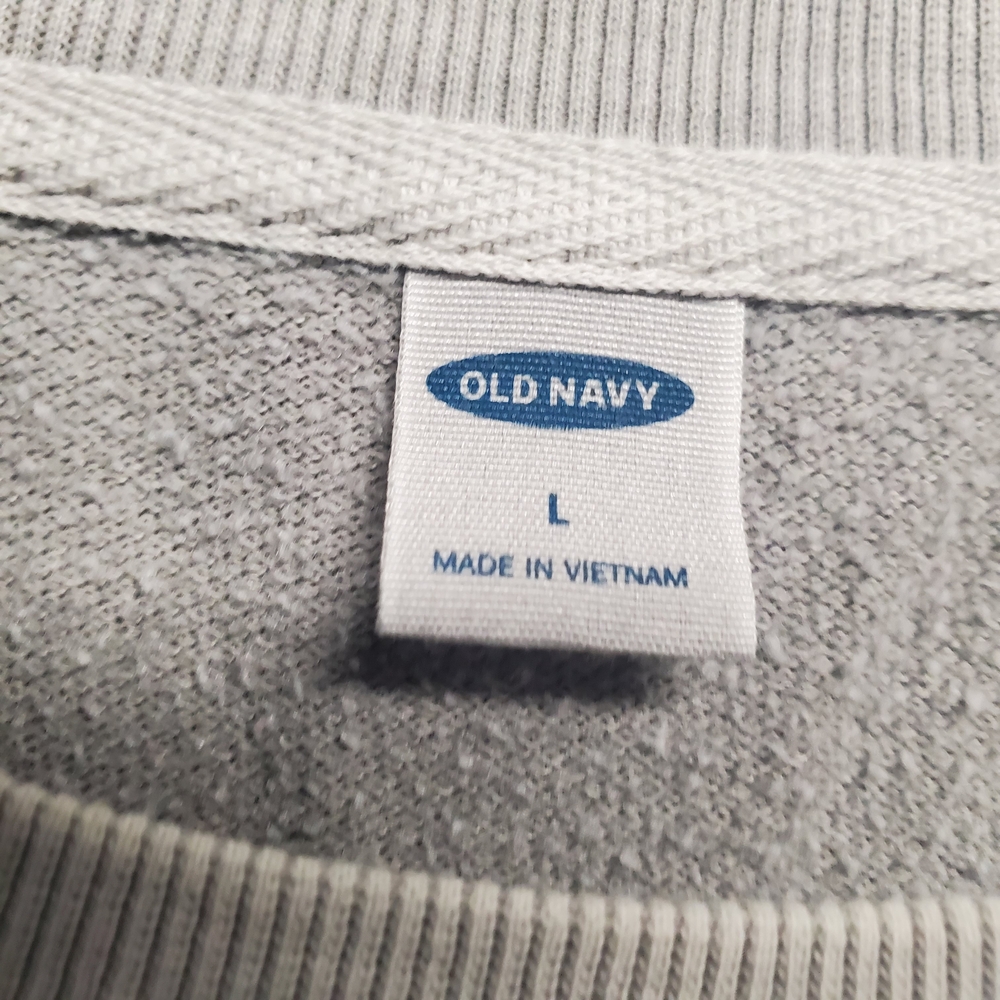 Old Navy Gray Camo Crew Neck Sweater - Picture 4 of 8